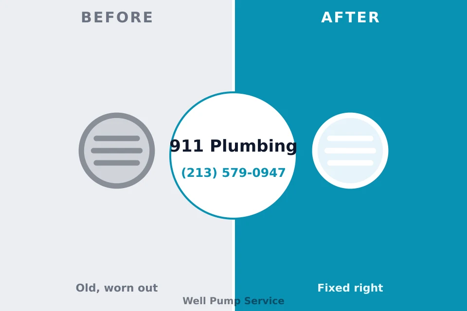 Before and after: plumbing repair La Habra, CA